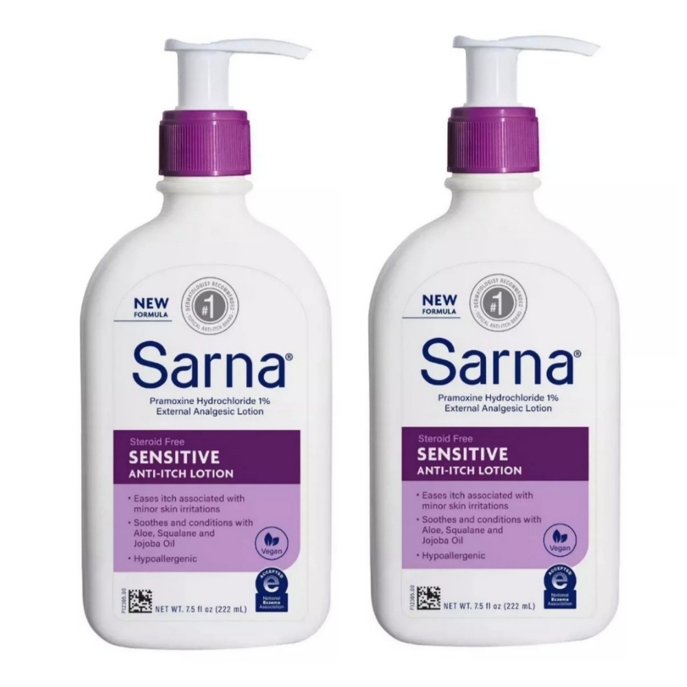 Sarna Sensitive Anti-Itch Maximum Strength Lotion 7.5 oz Exp. 05/2026 (2 Pack)